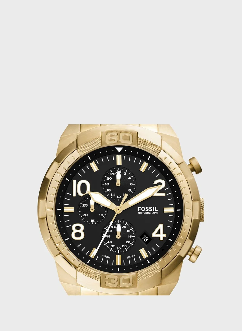 FOSSIL Chronograph Gold-Tone Stainless Steel Watch