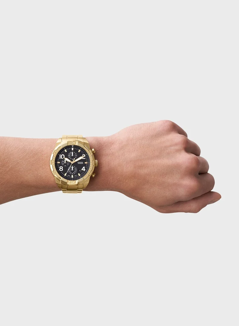 FOSSIL Chronograph Gold-Tone Stainless Steel Watch