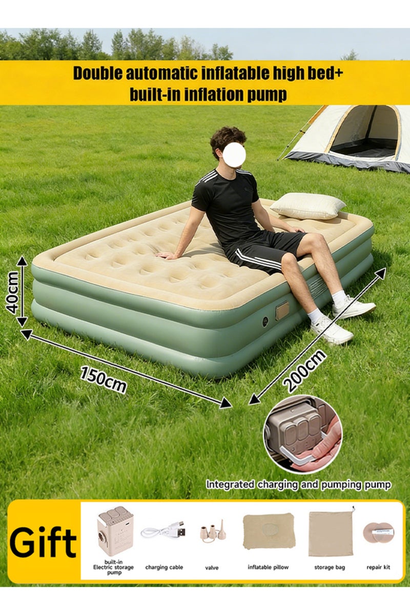Automatic inflatable mattress for outdoor midday rest - double-person floor bed - portable air mattr - Image 5
