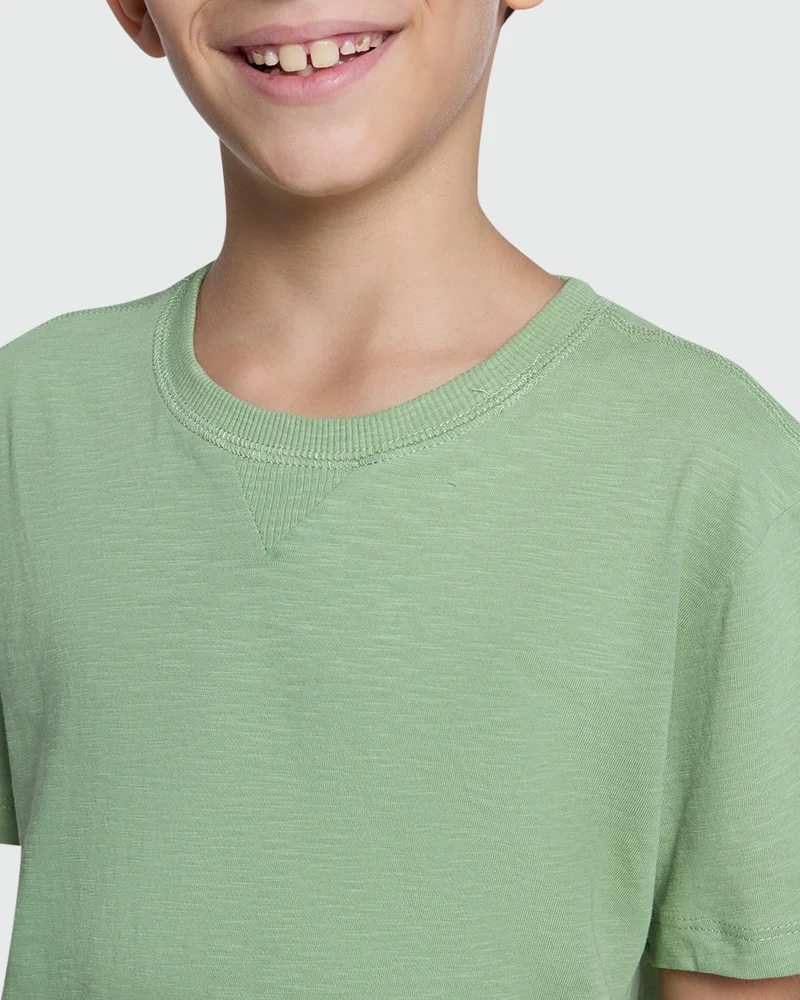 Ovs Aspen Green Boys' Tee  For Everyday Comfort