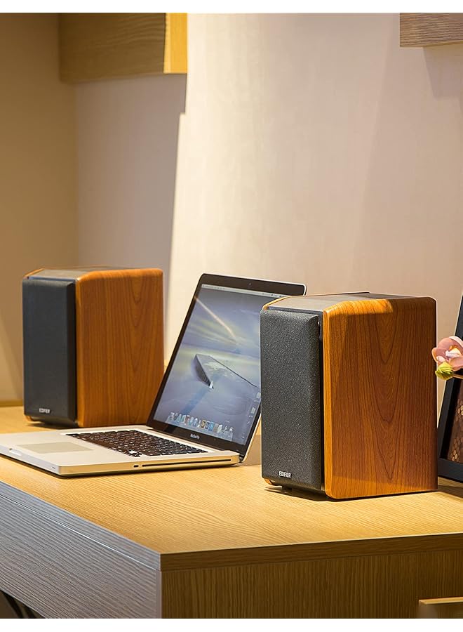 اديفير مكبر صوت R1010Bt مزود بتقنية البلوتوث للرفوف باللون البني - Image 4