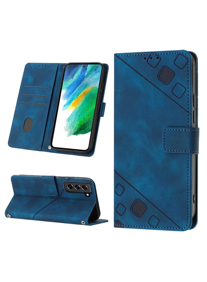 اس-توب جراب لهاتف Samsung Galaxy S21 FE 5G جراب هاتف من الجلد المنقوش بملمس الجلد - Image 1