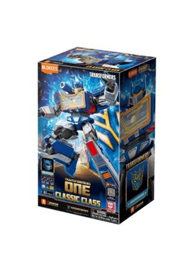 Blokees Transformers One Soundwave Classic Class Action Figure – 85 PCS Construction Kit, Opening Chest Compartment, STEM Collectible Robot Model Toy - Image 3