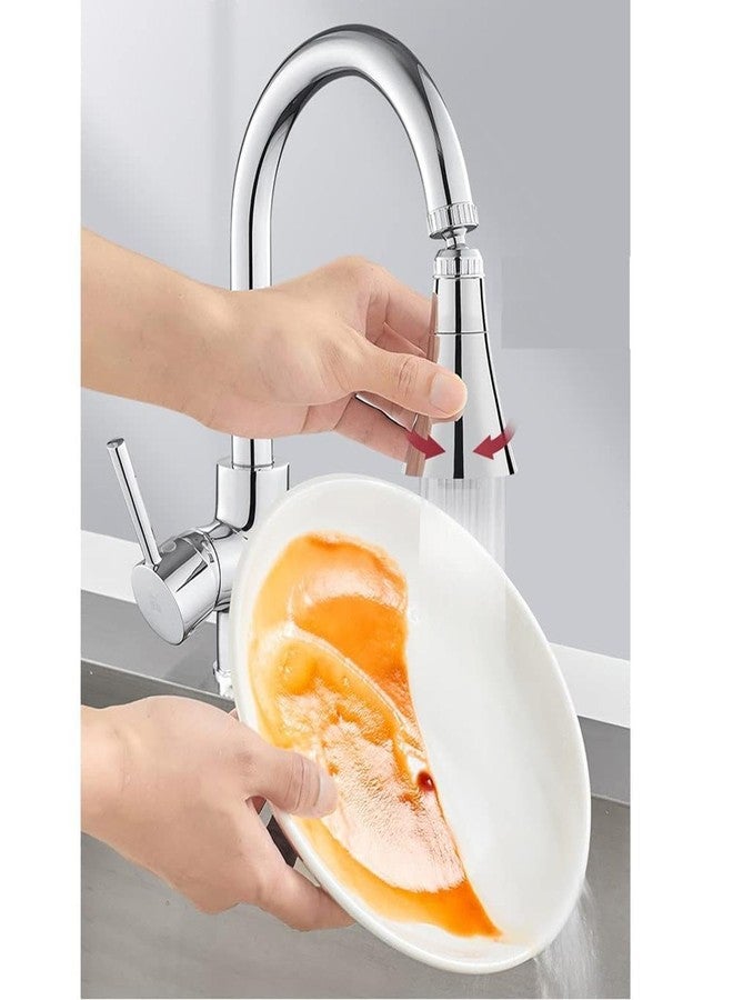 YOMITH Kitchen sink tap Faucet head extender, Nozzle 360°Rotatable with 2 Modes adjustable Water Flow, Kitchen Sink Faucet Head Replacement Accessories (FAUCET HEAD PACK OF 1) - Image 2