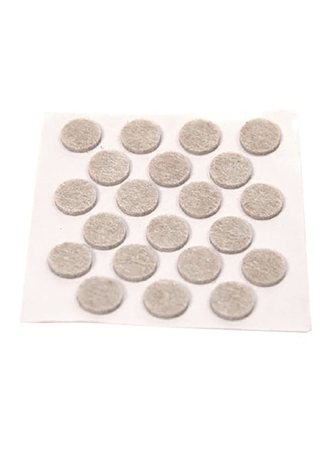 ماجيك سلايدرز 84 قطعة من قواعد اللباد المستديرة ذاتية اللصق شديدة التحمل المصنوعة من الفلت لون بيج مقاس3/4 بوصة 63118 - Image 2