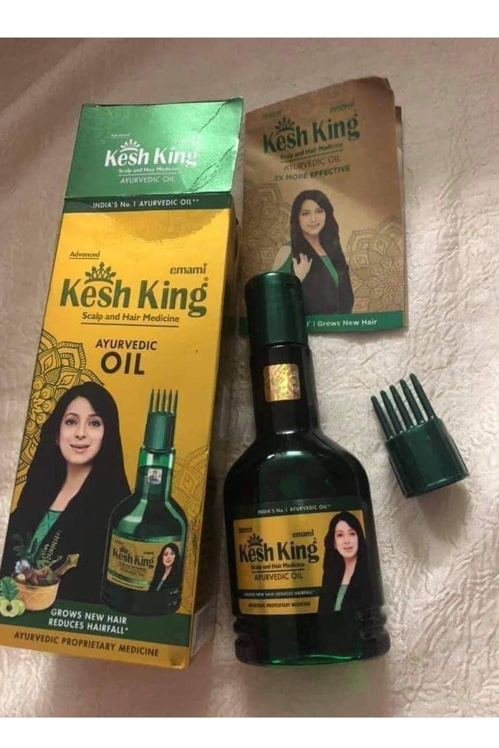 كيش كينج زيت كيش كينج الهندي الأصلي – تركيبة 21 عشبة طبيعية – لتكثيف وتطويل الشعر وعلاج التساقط – عبوة 100 مل مع مشط توزيع - Image 3