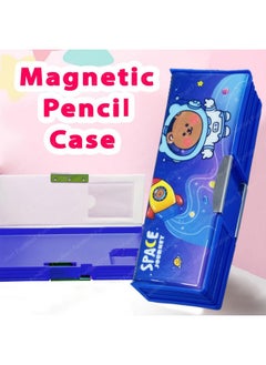 FunBlast FunBlast Plastic Magnetic Pencil Case Box Double Side Compartment Pencil Box For Kids, Holder,Stationary Organizer Pencil Box For Kids,Birthday Return Gift For Kids(1 Pcs; Random Print),Multicolour  - Image 3