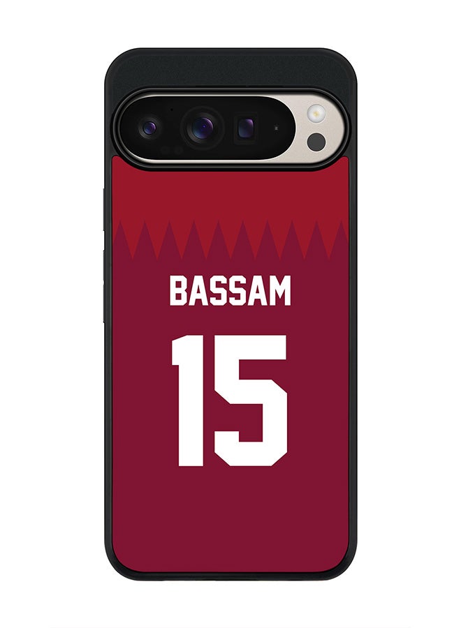 Stylizedd For Google Pixel 9 Pro XL Case,Slim fit Camera Protection, Shockproof Thin Phone cover - Football - Qatar, Bassam - Image 1