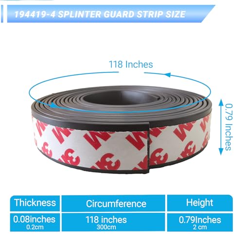 GnDaYoug 71656 Splinter Guard Replacement Strip – 118-Inch Self-Adhesive Anti-Splinter Tape for Makita 194419-4, Festool, Dewalt Track Saw Guide Rails – Heavy-Duty Rubber for SP6000J/J1, 4350CT, 4350FCT - Image 3