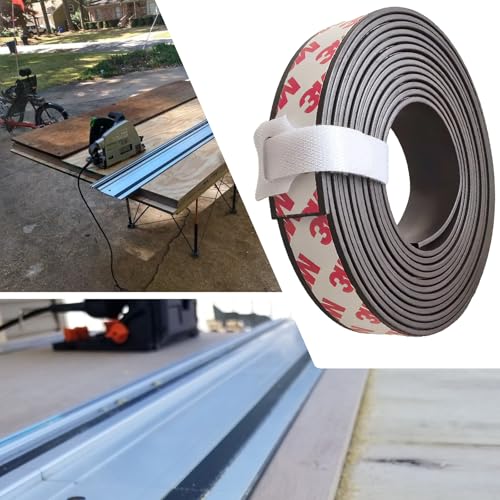 GnDaYoug 71656 Splinter Guard Replacement Strip – 118-Inch Self-Adhesive Anti-Splinter Tape for Makita 194419-4, Festool, Dewalt Track Saw Guide Rails – Heavy-Duty Rubber for SP6000J/J1, 4350CT, 4350FCT - Image 4