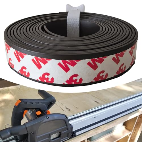 GnDaYoug 71656 Splinter Guard Replacement Strip – 118-Inch Self-Adhesive Anti-Splinter Tape for Makita 194419-4, Festool, Dewalt Track Saw Guide Rails – Heavy-Duty Rubber for SP6000J/J1, 4350CT, 4350FCT - Image 5