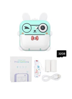 DIGI CORE Digital Camera For Kids 8MP Kids Camera With 32GB SD Card Full HD 1080P Cameras Mini Kids Camera With Instant Print Thermal Printer With 2 Thermal Rolls 2.4Inch Eye Protect Screen Selfie Camera  - Image 1