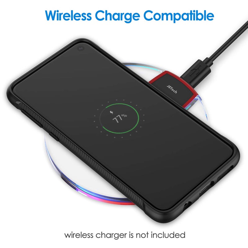 JETech Slim Fit Case for Samsung Galaxy S10e, Thin Phone Cover with Shock-Absorption and Carbon Fiber Design (Black) - Image 3