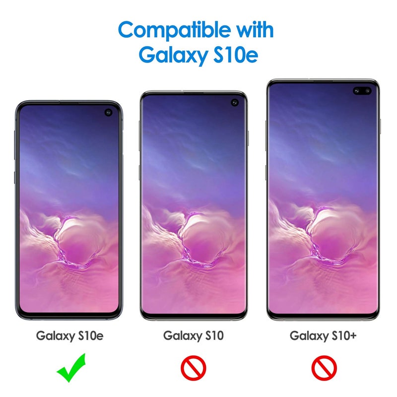 JETech Slim Fit Case for Samsung Galaxy S10e, Thin Phone Cover with Shock-Absorption and Carbon Fiber Design (Black) - Image 2