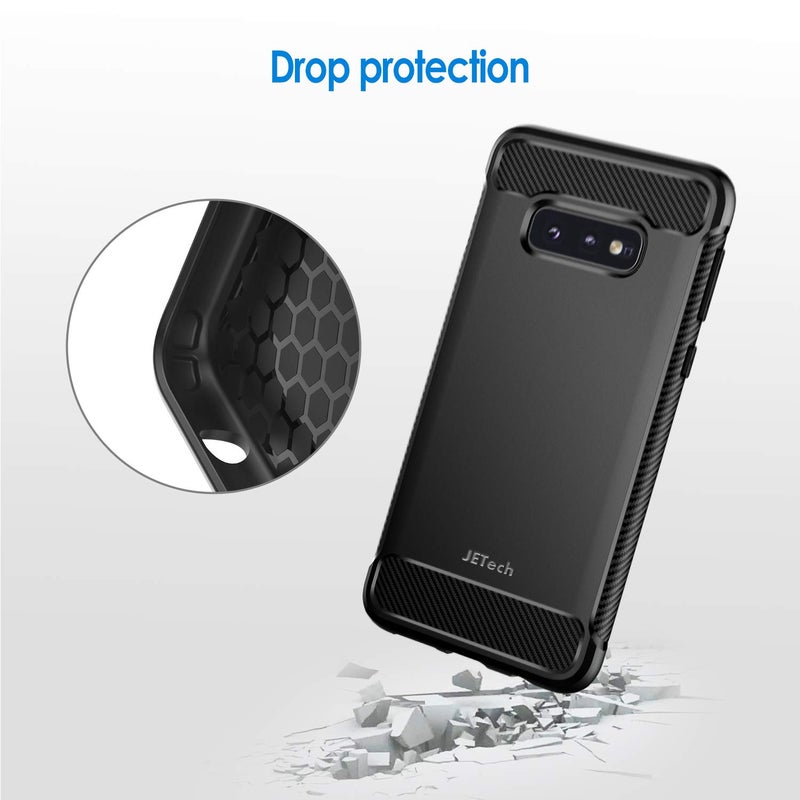 JETech Slim Fit Case for Samsung Galaxy S10e, Thin Phone Cover with Shock-Absorption and Carbon Fiber Design (Black) - Image 5