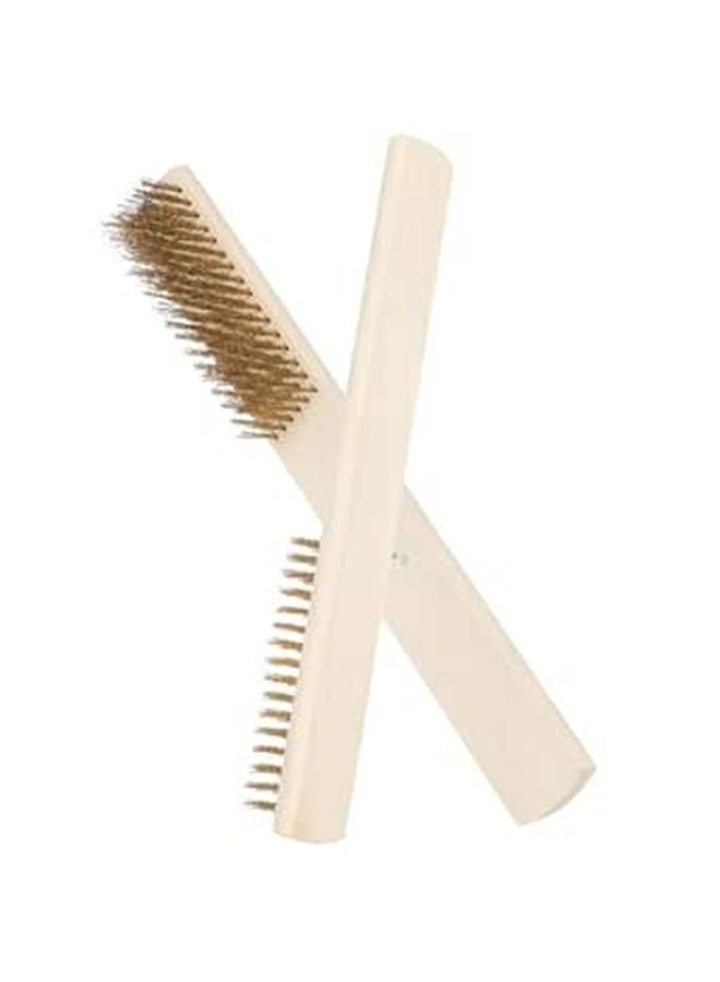 Stainless Steel Rust Removal Wire Brushes 2pcs With Ergonomic Handle - Image 1