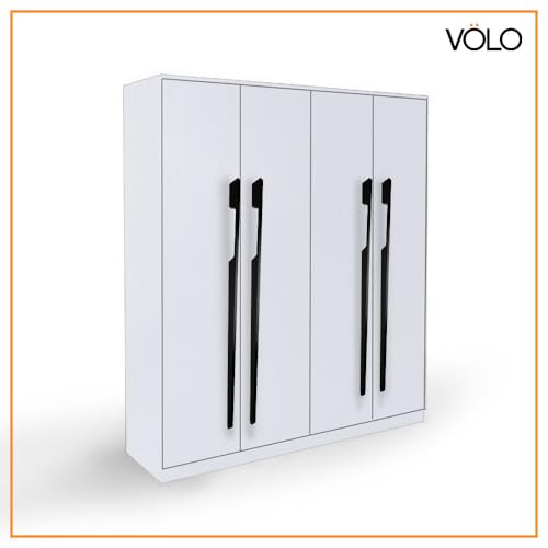 VOLO Aluminium Wardrobe Handle – Elegant Pull Handle for Wardrobe Doors, Cabinet Doors, and Drawers in Kitchen, Office, and Bedroom (Pack of 2 Pieces) (SAC-40 Black 24 Inc (600mm)) - Image 5
