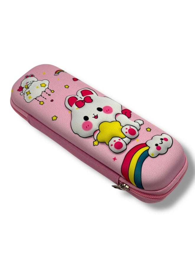 QSHOP Pencil Case 3D Cartoon Waterproof Pencil Case Large Capacity Stationery Organizer with Zipper School Supplies for Kids Boys Girls  - Image 1