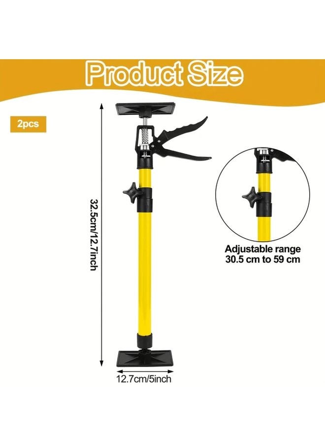 Yellow Cabinet Lifter with Multi Directional Support Anti Slip Pads Adjustable 30 to 59 Cm - Image 4