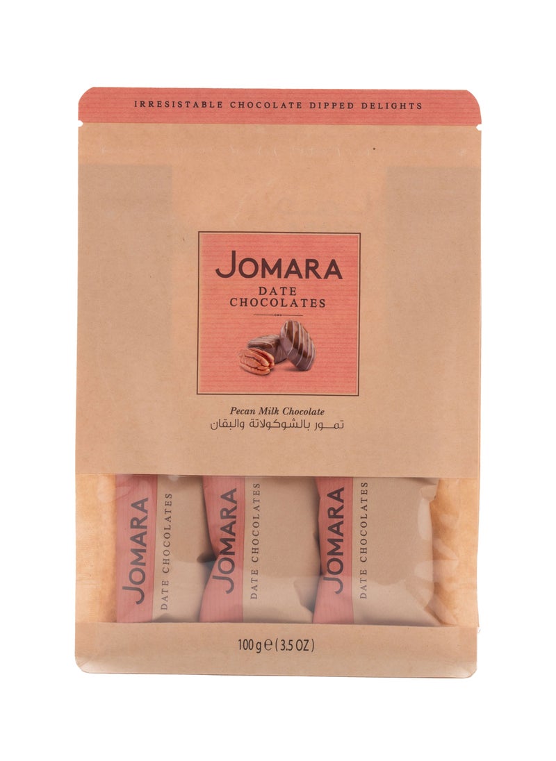 Date Chocolates With Pecan Pouch 100g