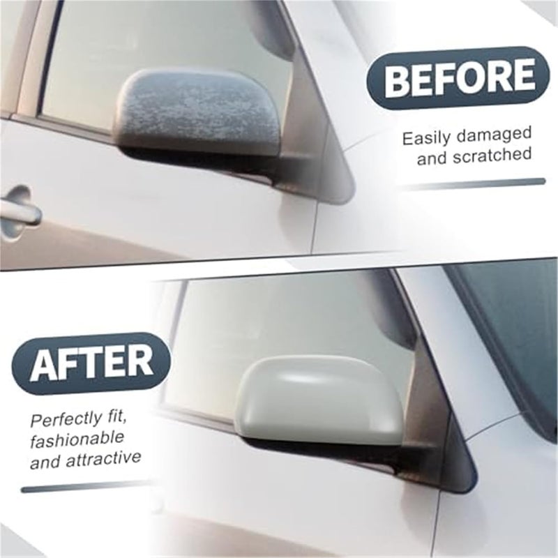 QASULER Gray Right Side Mirror Cover for Toyota RAV4 - Image 2