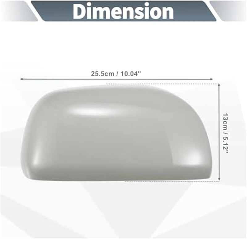 QASULER Gray Right Side Mirror Cover for Toyota RAV4 - Image 4