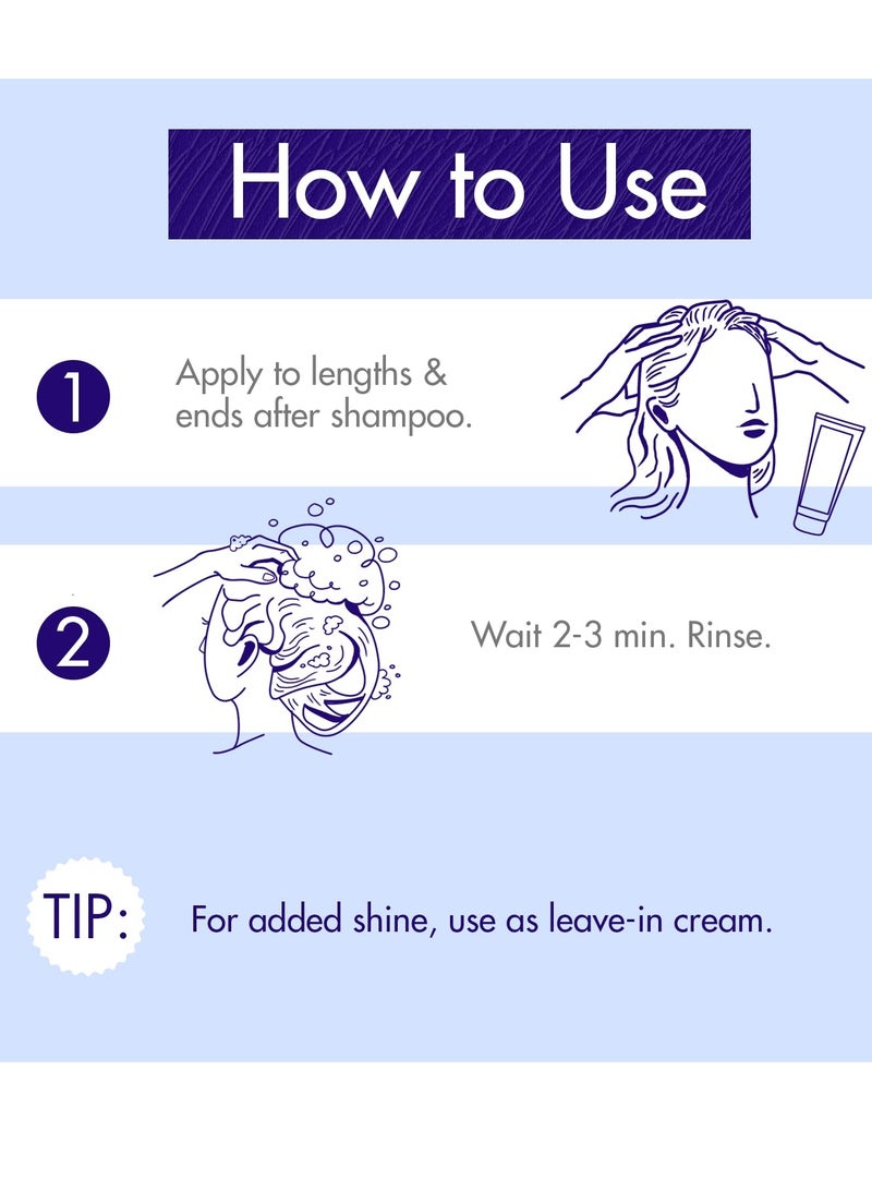 Klorane Klorane Plant-Based Purple Conditioner with Centaury, Brightens Blonde, Platinum, Silver, Gray or White Hair, Neutralizes Unwanted Yellow and Copper Tones, Paraben, Silicone and Sulfate Free, 6.7 fl.oz. - Image 4