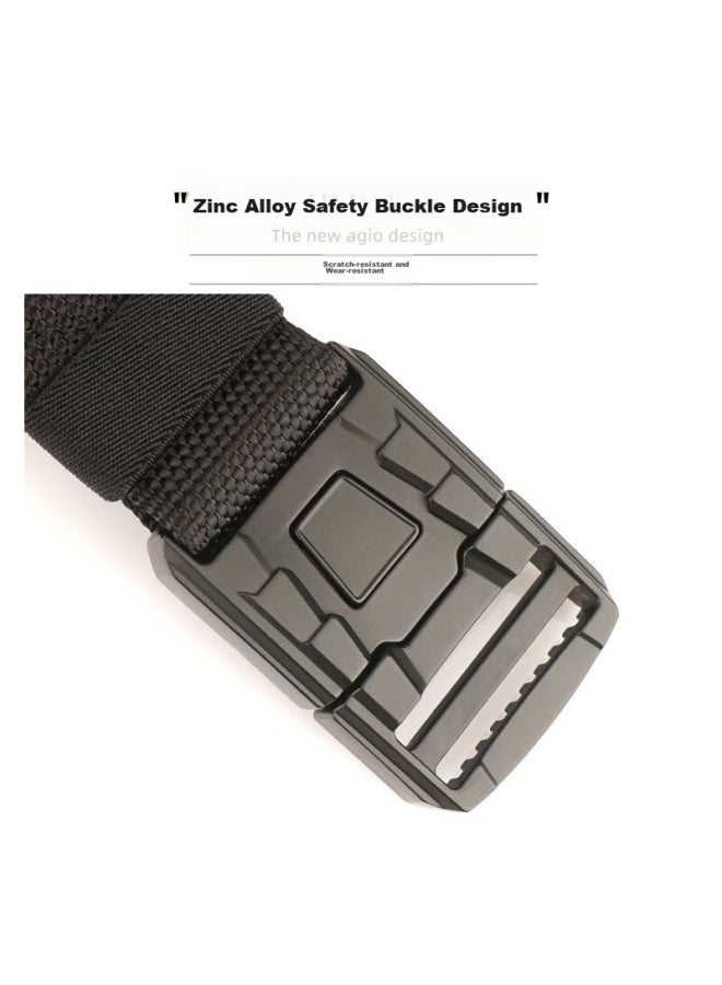 TFO Tfo Outdoor Belt, Hiking And Trekking Woven Casual Canvas Belt 2802411, Black - Image 4