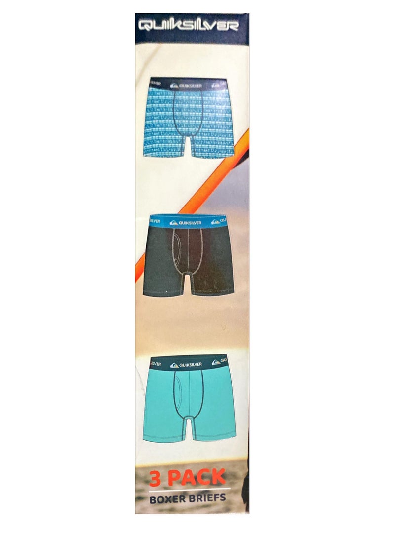 QUIKSILVER Beach Expert Quiksilver Men's Super Soft Boxer Briefs With Fly Front 3-Pack  - Image 2