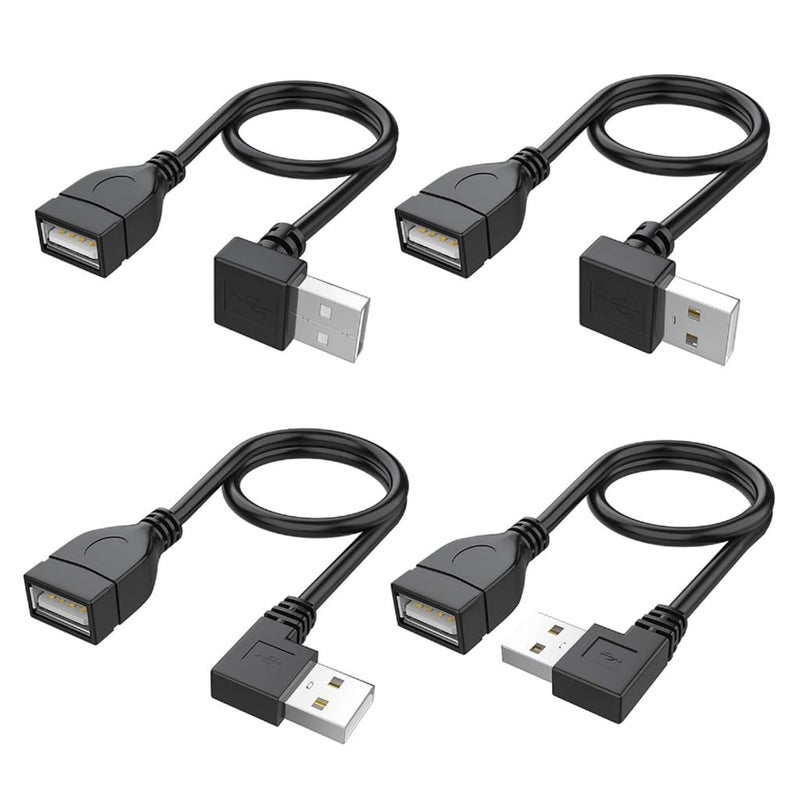 90 Degree USB 2.0 Extension Cable Male to Female Short Cable for Laptop Keyboard Printer and More 10CM - Image 5
