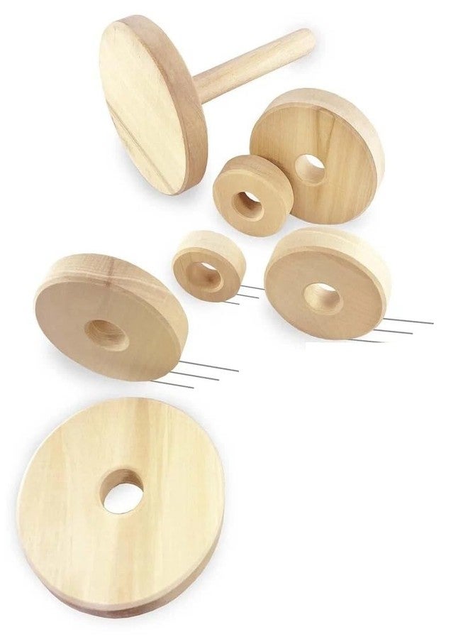 Keebori Wooden Stacking Rings Toy for Babies & Toddlers – Montessori Ring Stacker Educational Learning Tower, Natural Wooden Baby Toy for Fine Motor Skills, Hand Eye Coordination - Image 4