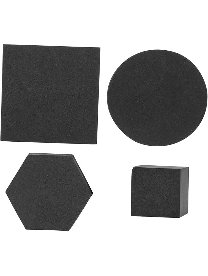 4Pcs Geometric Cube Photography Props Compact Foam Black Background For Jewelry Cosmetics Makeup Lightweight Portable Decor Photo Studio - Image 1