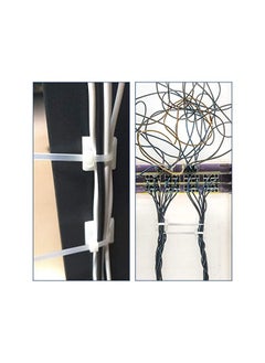 Royal Apex Apex Premium Zip Tie Adhesive-Backed Mounts Professional Grade White Cable Tie Bases (100, 19x19 mm)  - Image 5