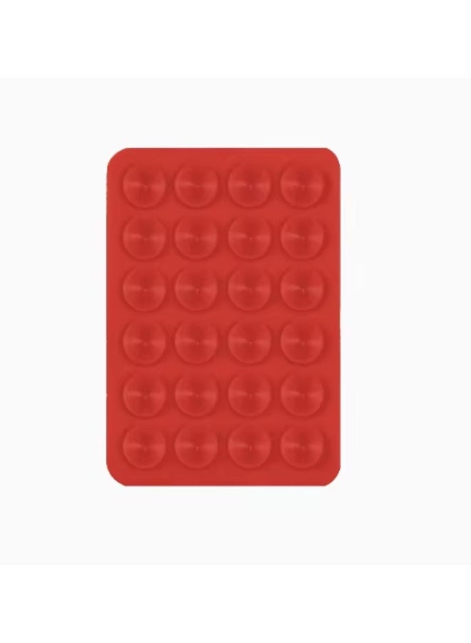 Silicone phone holder Suction - Red - Image 1