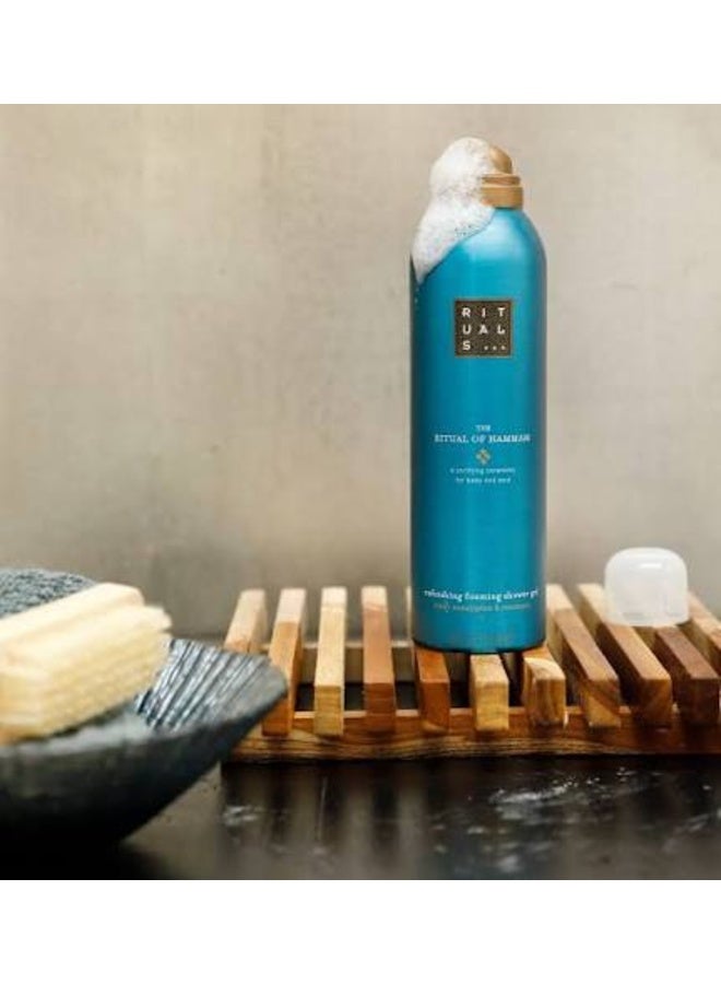 RITUALS Hammam Foaming Shower Gel – Gel-to-Foam Body Wash with Eucalyptus, Mint & Argan Oil for a Refreshing Steam-Bath Inspired Cleanse, 200ml / 6.7 fl oz - Image 2