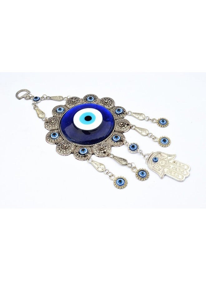 Betterdecor Blue Evil Eye with Hamsa Hand Protection Hanging Ornament (With a Pounch) 006 - Image 2