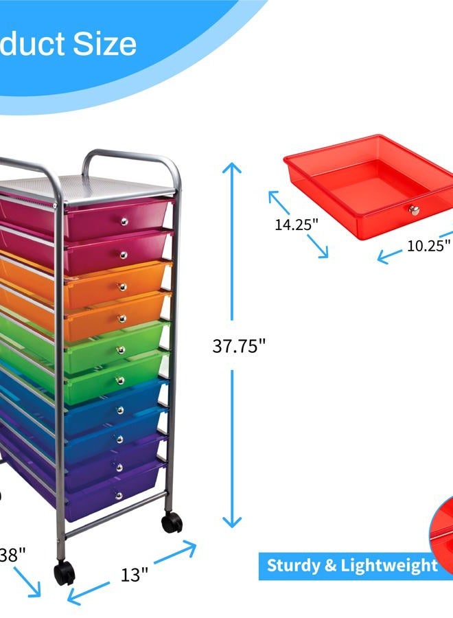 Advantus , Avt34004, 10-Drawer Organizer, 1 Each, Multi - Image 3