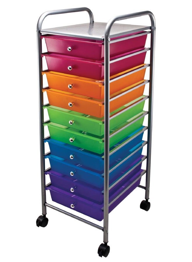 Advantus , Avt34004, 10-Drawer Organizer, 1 Each, Multi - Image 1