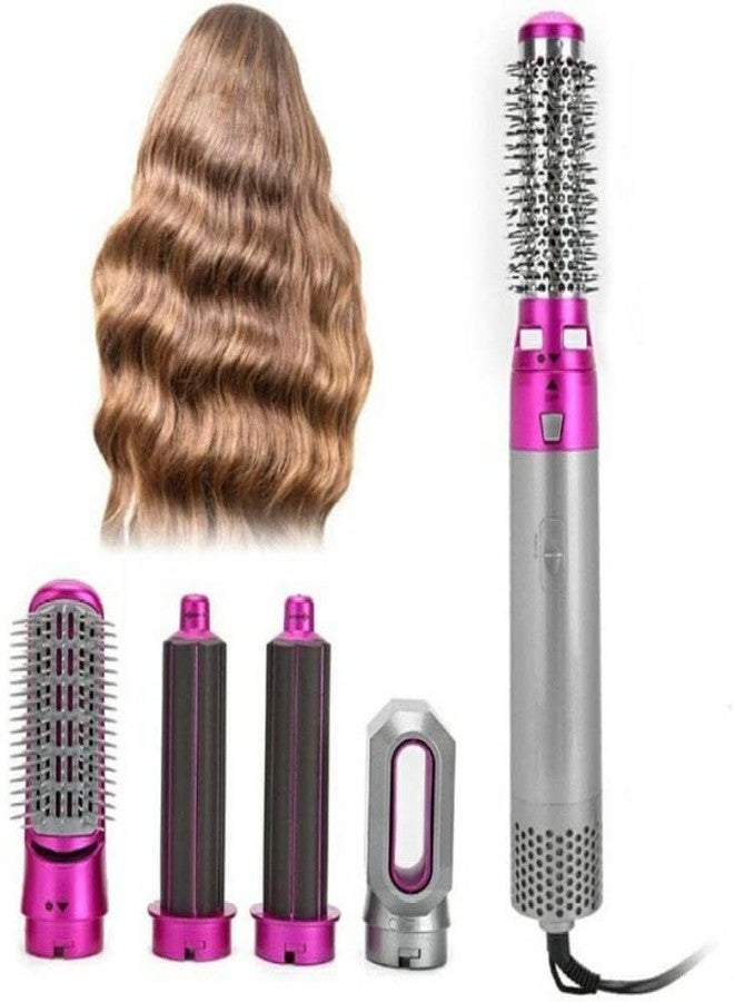 Drumstone [ 12 Years Warranty] Hot Air Brush, 5 In 1 Hair Dryer Hot Air Brush Styler, With Auto-Curl Function, Detachable Hair Styler Electric Hair Dryer Brush Rotating For All Hairstyle, Multicolored - Image 2