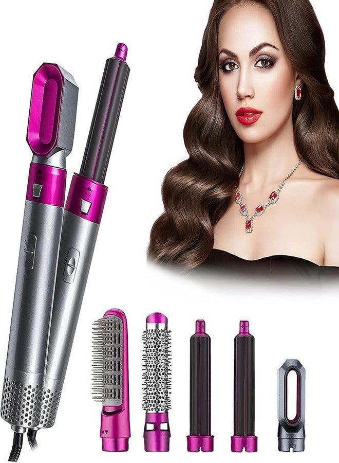 Drumstone [ 12 Years Warranty] Hot Air Brush, 5 In 1 Hair Dryer Hot Air Brush Styler, With Auto-Curl Function, Detachable Hair Styler Electric Hair Dryer Brush Rotating For All Hairstyle, Multicolored - Image 1