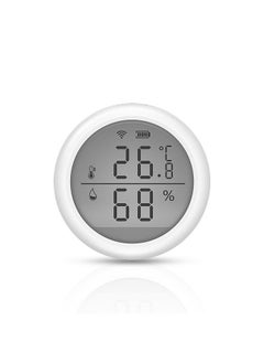 Tuya Smart WiFi Temperature Humidity Sensor Indoor Hygrometer Thermometer App Remote Control with LCD Screen T&H Sensor / Switchable Compatible with