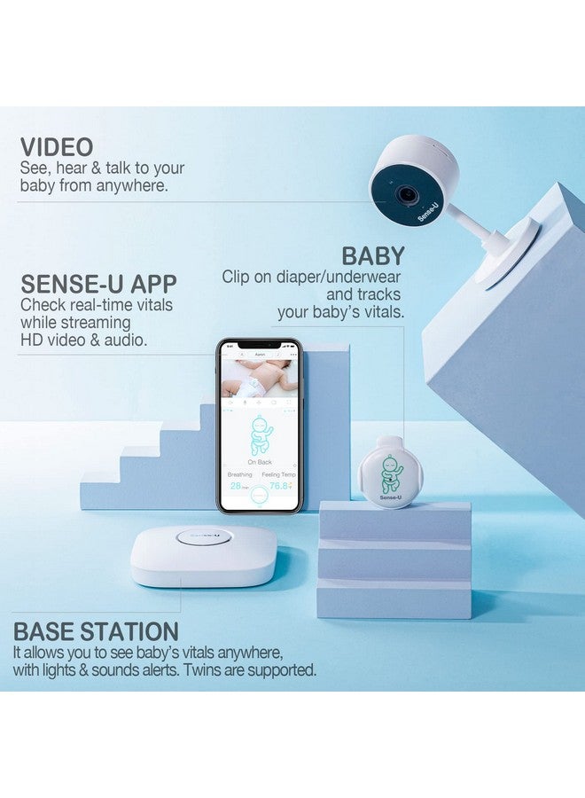 Sense-U Base Station (2.4 GHz) - Compatible with The Sense-U Baby Monitors and Lets You See Your Baby's Sleep from Anywhere (Baby Monitor Not Included) - Image 3