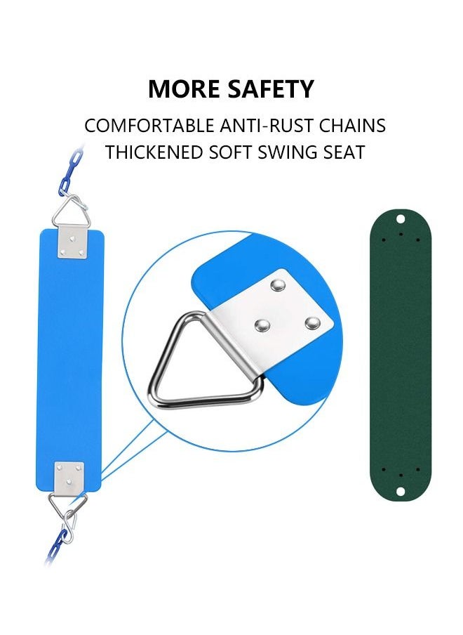 JSAITOYS - Anti-Rust Chains Thermoplastic Coated Tree Hanging Straps Playground Soft Plastic Flexible Swing Set - Image 1