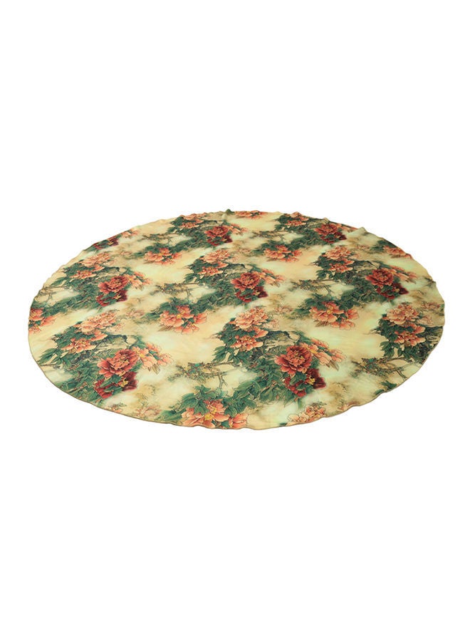 NIBEMINENT Round Floral Print Beach Towel Multicolour 145centimeter - Image 2