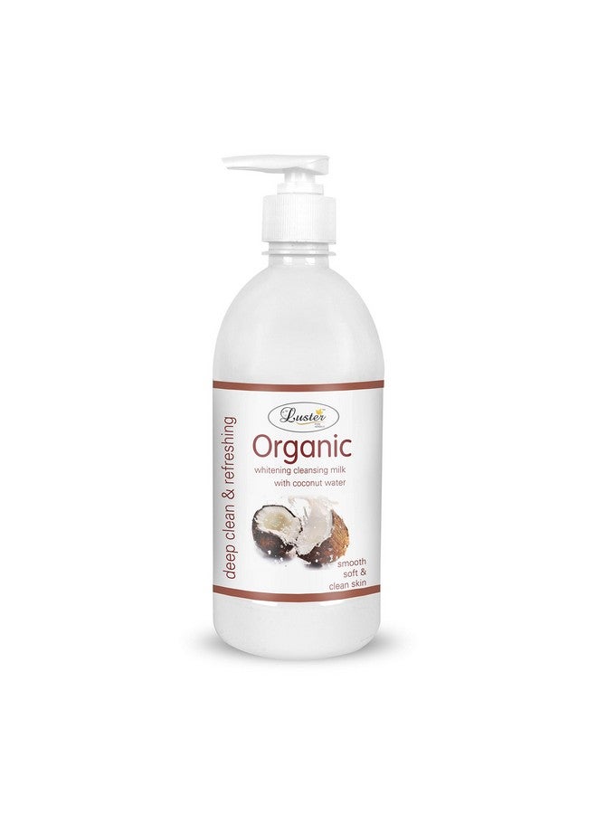 لاستر مجموعة الحليب المنظف بجوز الهند والكركم والحمضيات العضوية، منظف الوجه الطبيعي الناعم والعميق بنسبة 100%، ومزيل مكياج الوجه (خالٍ من البارابين والكبريتات) 500 مل (عبوة من قطعتين) - Image 2