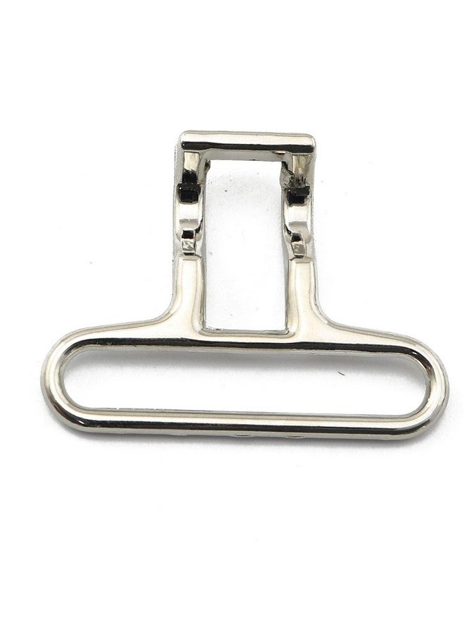 JCBIZ JCBIZ 2PCS Silver 4.0cm Belt Buckle Interlocking Metal Buckle Interlocking Buckle Clasp Belt Accessories for DIY Waist Belt Hand Sewing Dress Belt Making  - Image 2