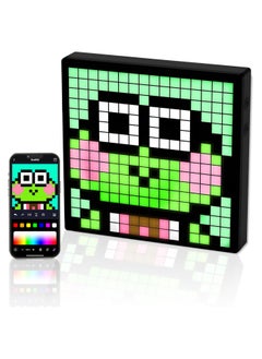 LED Pixel Display, Programmable 16x16 Pixel Art LED Screen with APP Control for Kids Boys Girls, Creative Animations, Fun Text and Digital Clock, Gaming Accessories for Desk, Wall Room Decor