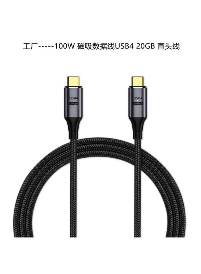 Typec Magnetic Adapter 20gbps Converter 6a Fast Charge 8k Video Transmission Pd100w Computer Macbook - Image 4