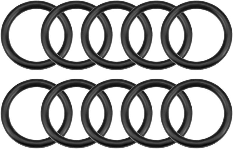 uxcell Nitrile Rubber O-Rings 12.5mm OD 9.5mm ID 1.5mm Width, Metric Nitrile Rubber Sealing Gasket for Automotive Machine Plumbing, Pack of 10 - Image 1