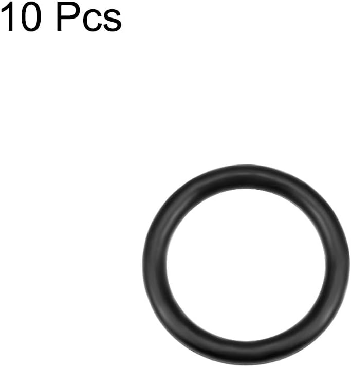 uxcell Nitrile Rubber O-Rings 12.5mm OD 9.5mm ID 1.5mm Width, Metric Nitrile Rubber Sealing Gasket for Automotive Machine Plumbing, Pack of 10 - Image 2